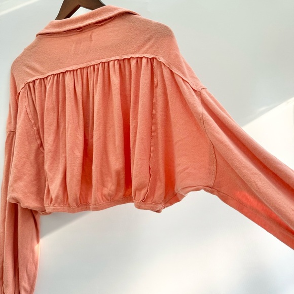 We The Free Darren Oversize Crop Top in Savannah Red - Picture 4 of 16